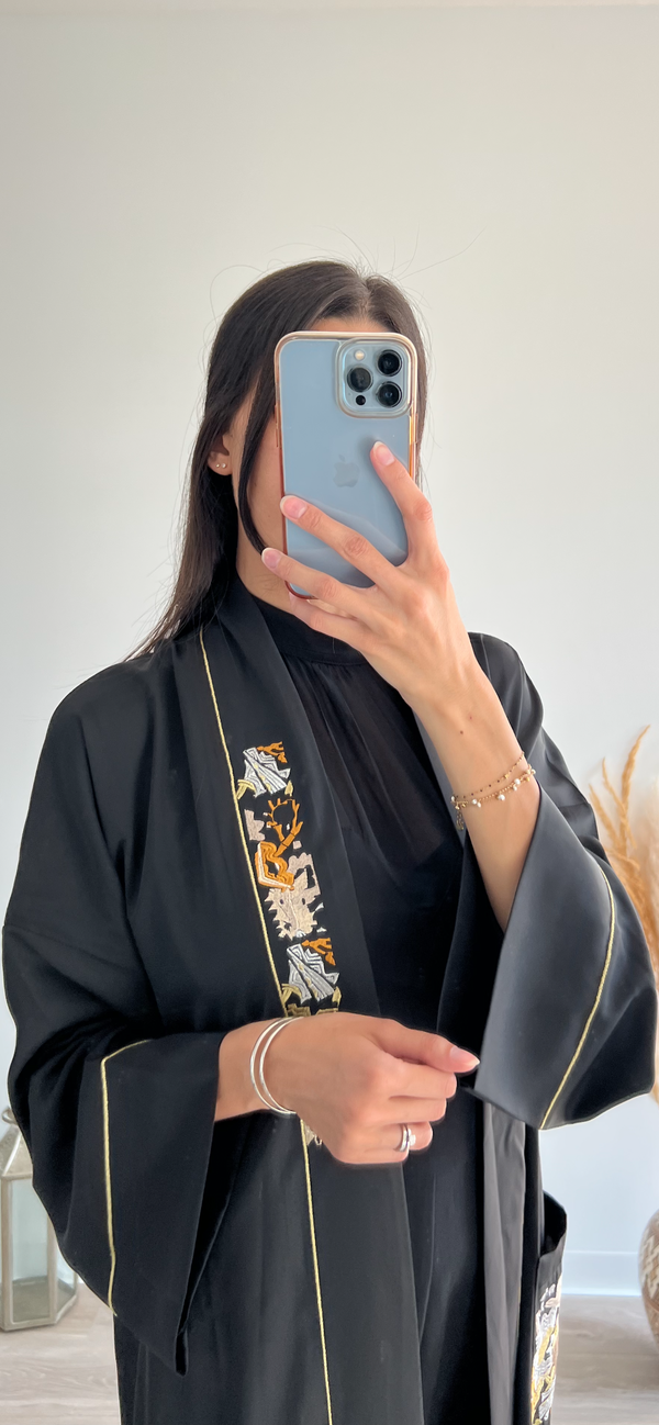 Kimono traditionnel noir